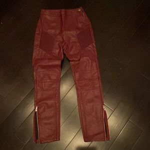FREE PEOPLE vegan leather pants